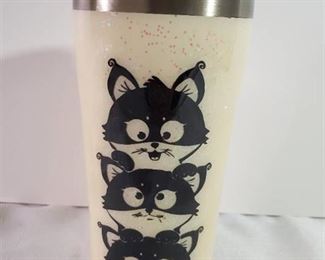 Trio Cat Decored Hot/Cold To Go Cup.