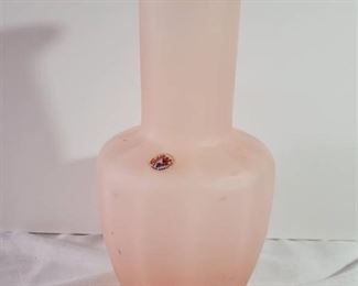 STELVIA Pink Fogged Vase .Made in Italy