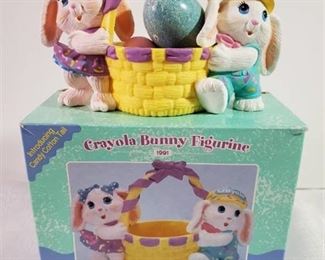 Introducing Candy Cotton Tail. CRAYOLA Bunny Figurine. 1991