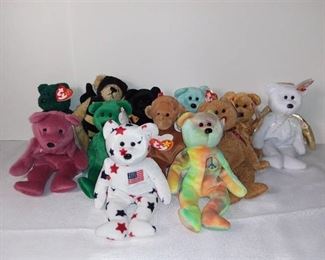 Lot of 12 Beanie Babies