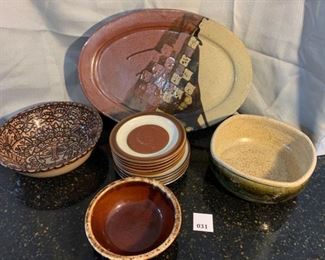 Clay Serving Dishes and Plates