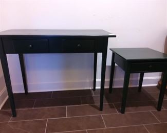 Painted Desk and Side Table