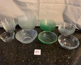 Various Sizes Glass Bowls
