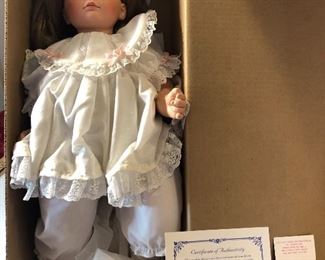 Clearance lot #8: 2 large dolls with Certificates for $100