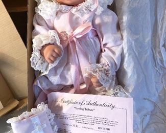 Clearance lot #8: 2 large dolls with Certificates for $100