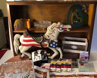 Clearance lot #13: large Lot of Home Decor, Goods, collectibles. You get everything shown in the pictures for $100! Shelf not included. From a non-smokers home.