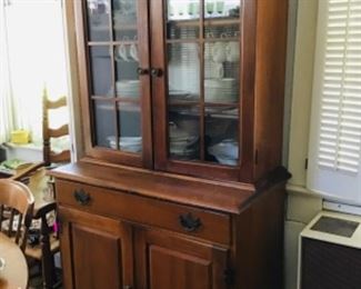 Rock Maple China Cabinet, nice condition 
