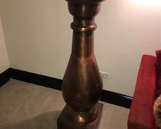 THESE ARE AMAZING! 5' TALL COPPER PEDESTAL - 1 OF 2