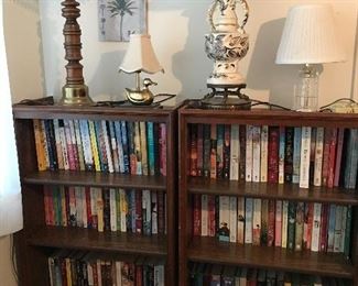 LOTS of books. Mostly fiction.  Chick books, Christian fiction. Some saga sets. 