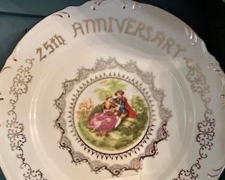 25th Anniversary plate