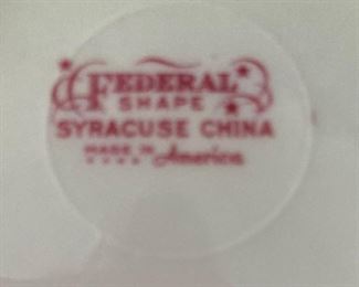 Syracuse china - Made in America