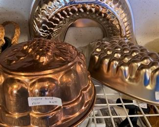 Copper colored molds
