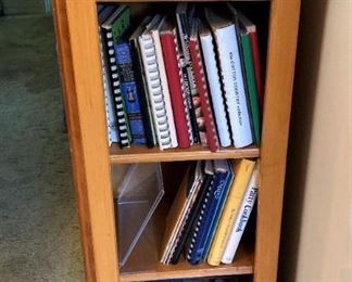 More cookbooks; small cabinet