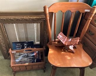 Frame; magazine rack; single chair