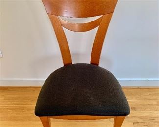 $1,600  for 6 Pietro Costantini (Made in Italy) wood and upholstered chairs - 39"H x 20"W x 18"D (seat height 20"H)