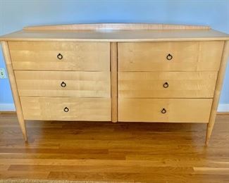 $350 - Contemporary 6-drawer dresser.  36.5H x 63"W x 18"D (back of dresser in one spot needs to be re-nailed)