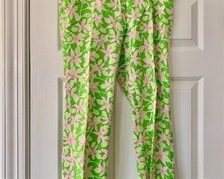 $35 - Lilly Pulitzer pants - green & pink, size 10