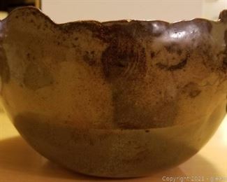 Hand Cast Pottery Bowl
