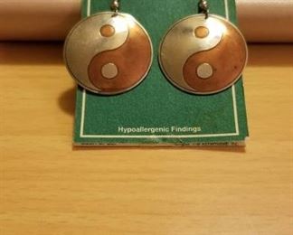 Pair of Yin Yang Earrings