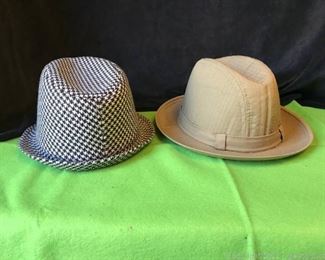 Two Mens Hats Bear Bryant and Dobs