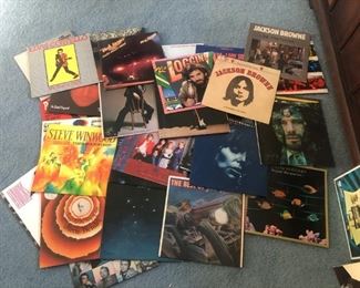 Nice Selection of Classic Rock Record Albums both 33s and 45s