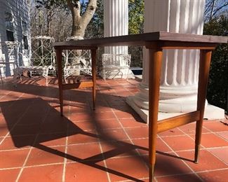Look at the legs on this console table! Would make a great TV Stand in you Mid CenturyModern Living Room!