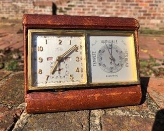 Angelus Barodate Travel Alarm Clock & Barometer