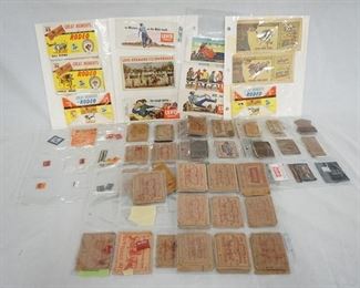 1195	COLLECTION OF JEANS TABS, MOSTLY LEVIS ALSO INCLUDES WRANGLER, BILLY THE KID, GREAT PLAINS, ETC. & VINTAGE ADVERTISING FOR LEVIS & WRANGLER JEANS
