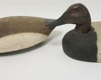 1004	2 DUCK DECOYS, 17 IN X 7 IN
