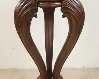1012	SOLID MAHOGANY CARVED PEDESTAL, 42 1/4 IN X 18 IN
