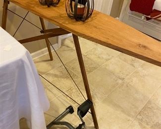 Wooden antique ironing board