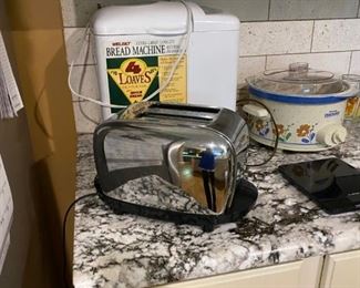 bread maker and toaster