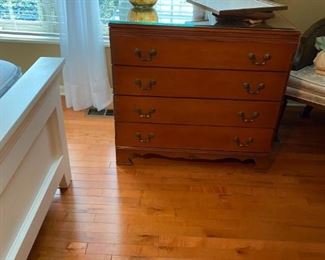 dresser with glass top