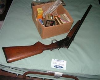 Savage arms model 24 is 22 over 410 with ammo  and cleaner kit