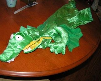 dragon or alligator dog costume