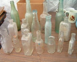 bottles with no writing on them