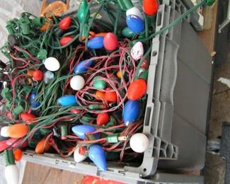 vintage xmass lights all work
