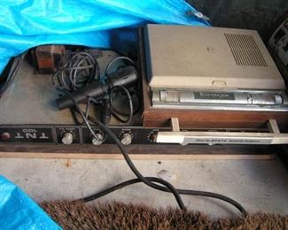 TNT amp and record player