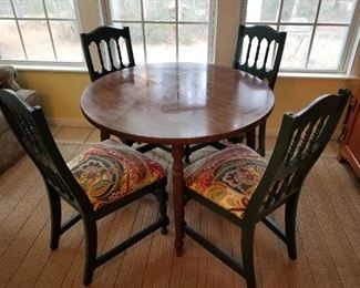 Table and 4 Chairs (Chairs are vintage) 