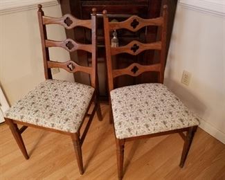 TWO matching side chairs