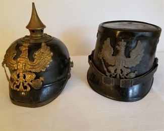 PLEASE READ--- Complete Military Collection will be sold as a complete collection only. Cabinet not included Prussia, Kingdom Childs Pickelhaube Helmet 