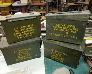 Vintage Ammo (Ammunition) Boxes