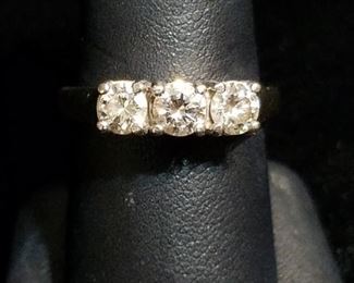 1.4 total carat 14k White Gold Diamond Ring