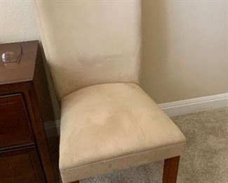 $75- Cream colored slipper chair 