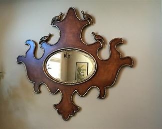 $195- Unique beveled mirror 