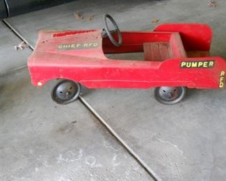 Antique pedal car