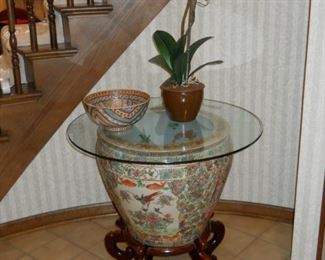Unusual asian foyer table