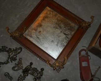 Antique mirror and primitives