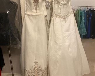 Multiple wedding dresses