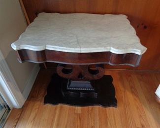 Victorian marble top table